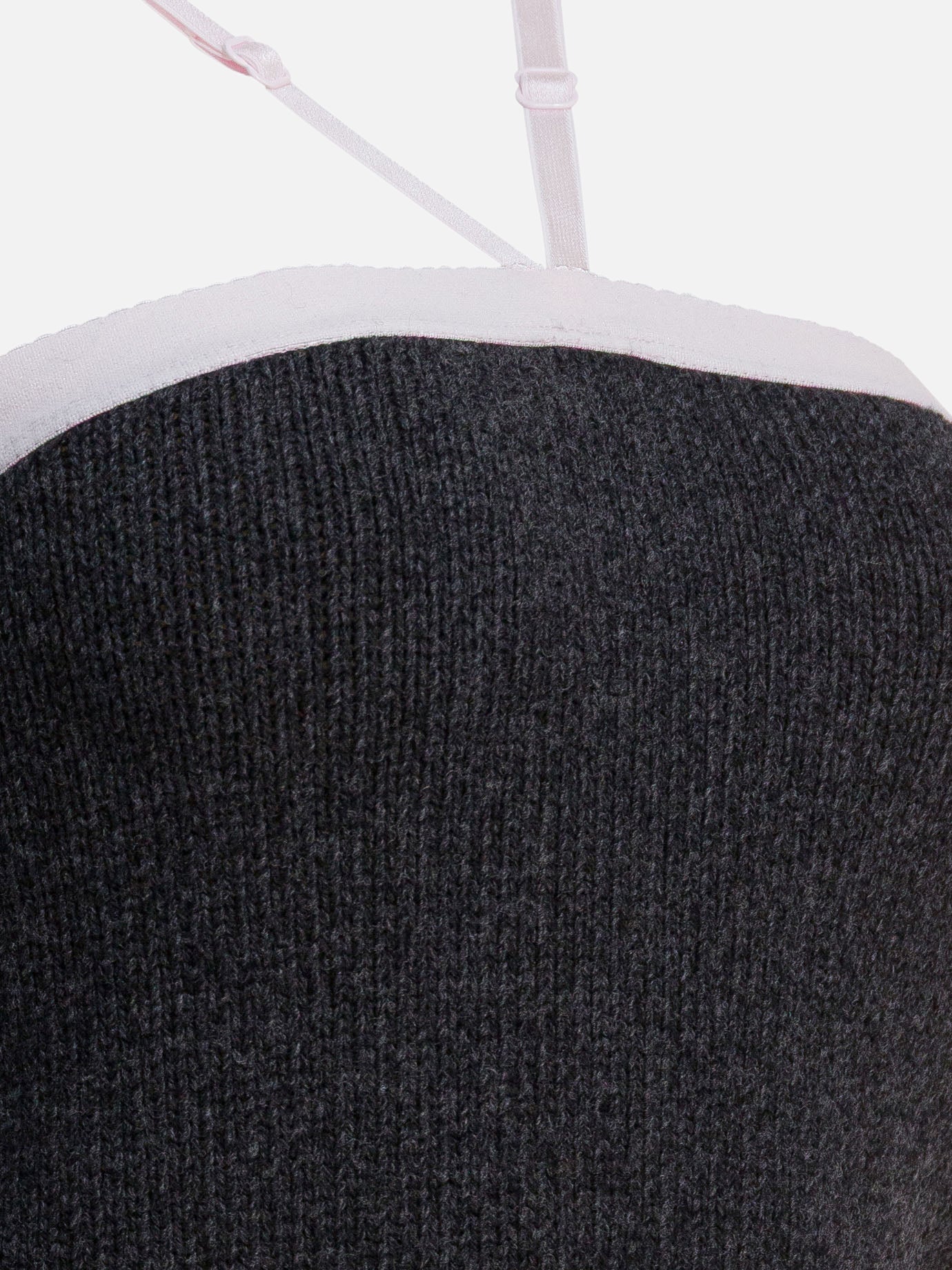 Crop tops Solid colour  Grey - Prada Women | PDP | VIETTI Online Store | Zoom-Modal_4
