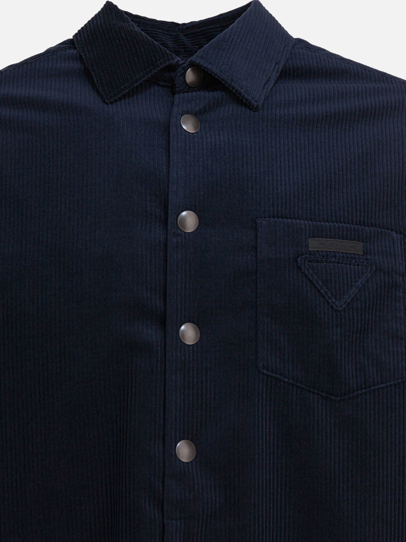 Casual shirts Solid colour  Blue - Prada Men | PDP | VIETTI Online Store | thumbnail_3