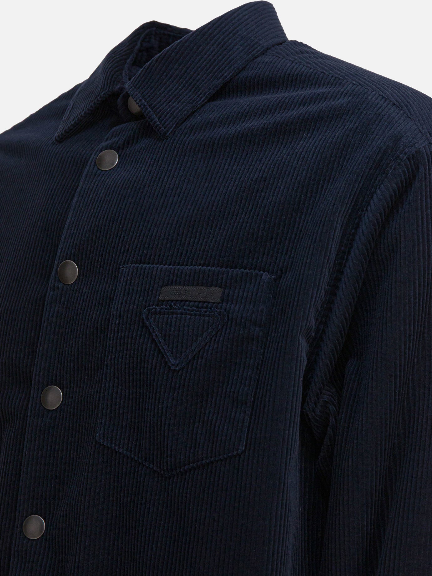 Casual shirts Solid colour  Blue - Prada Men | PDP | VIETTI Online Store | thumbnail_4