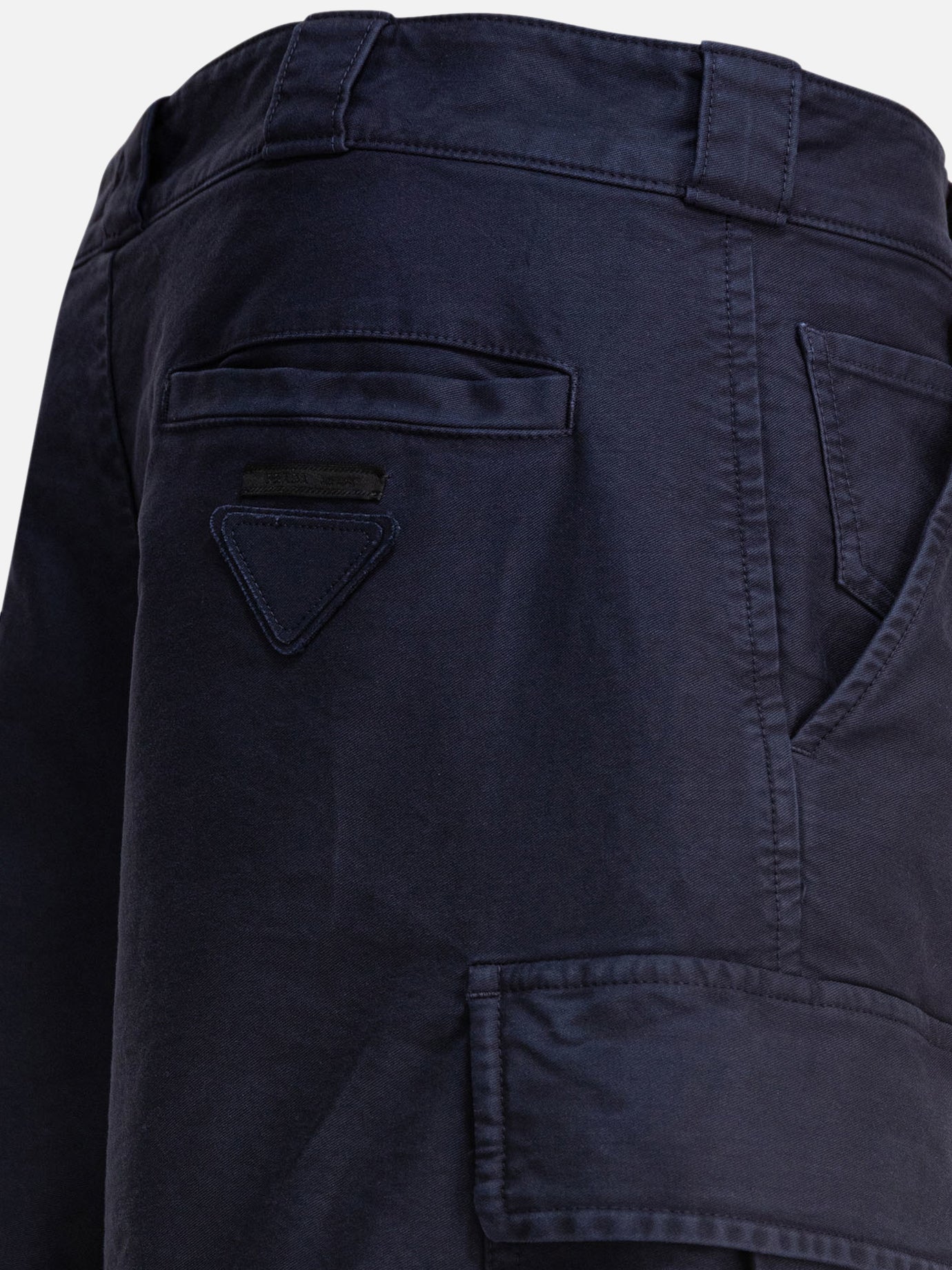 Prada Cotton cargo trousers Blue