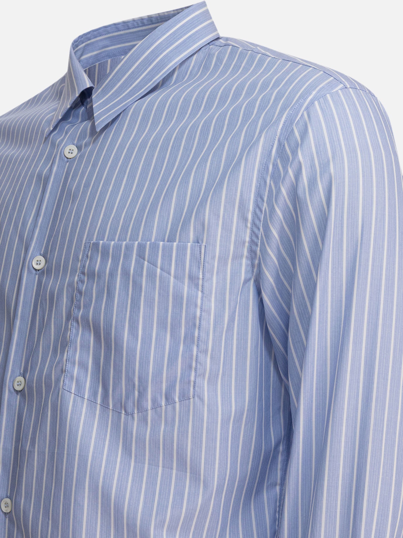 Casual shirts Striped  Light blue - Prada Men | PDP | VIETTI Online Store | thumbnail_4