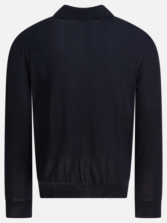 Prada Polo shirt with embroidered logo 25215530_48 Blue 2