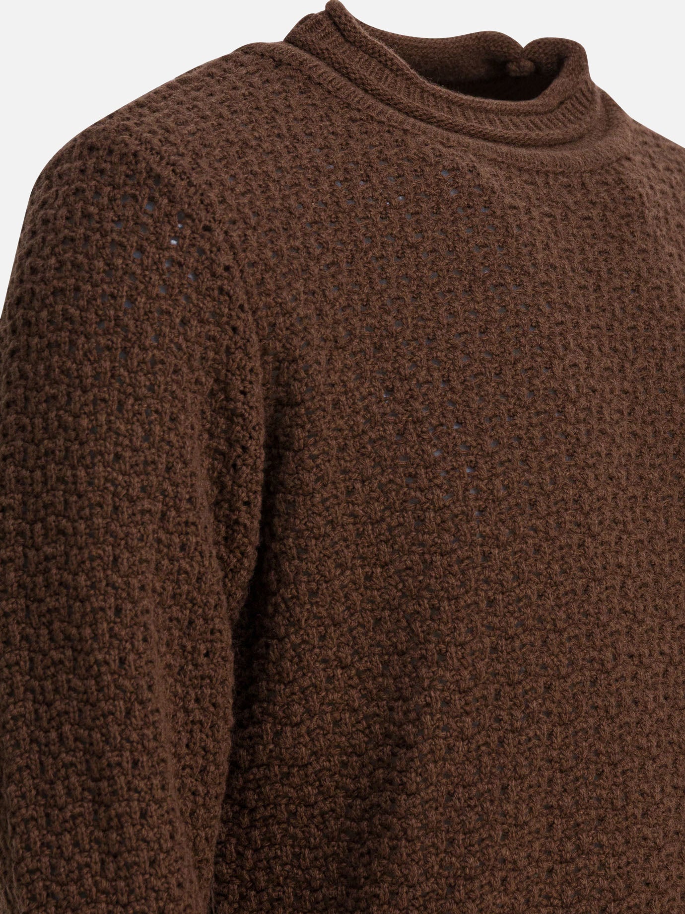 Crewneck sweaters Solid colour  Brown - Rakkì Men | PDP | VIETTI Online Store | Zoom-Modal_4
