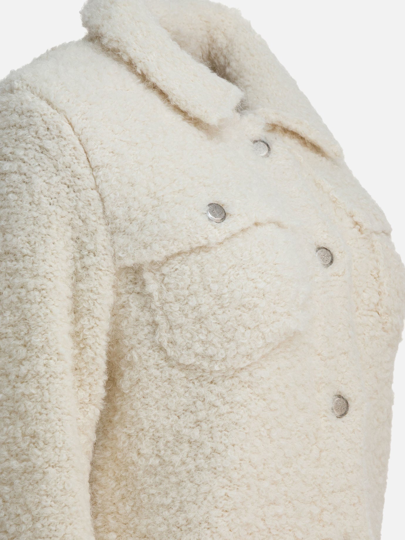 Overshirt jackets Bouclé  White - Rakkì Women | PDP | VIETTI Online Store | thumbnail_4