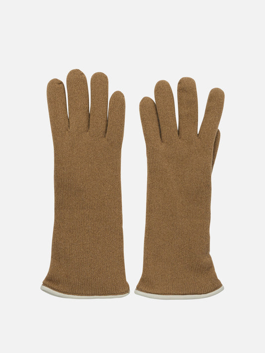 Casual gloves 100% cashmere  Brown - Restelli Women | PLP | VIETTI Online Store 
