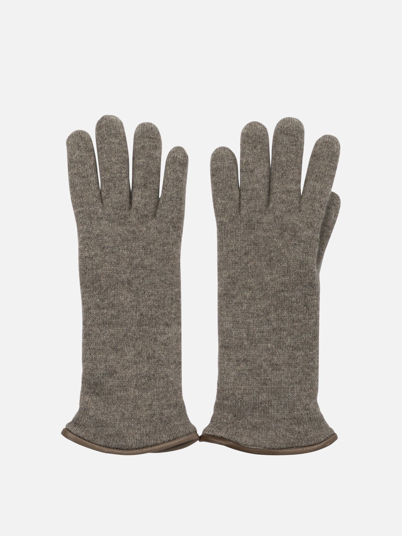 Casual gloves 100% cashmere  Beige - Restelli Women | PDP | VIETTI Online Store | thumbnail