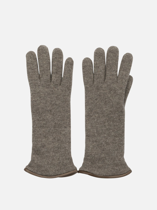 Casual gloves 100% cashmere  Beige - Restelli Women | PLP | VIETTI Online Store 
