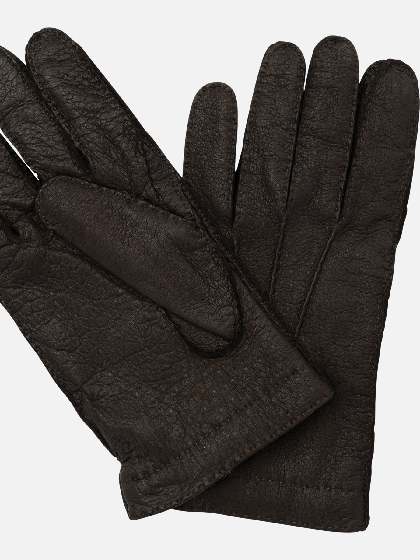 Casual gloves 100% leather  Brown - Restelli Men | PDP | VIETTI Online Store | Zoom-Modal_2
