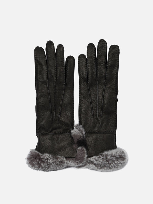 Casual gloves 100% leather  Black - Restelli Women | PDP | VIETTI Online Store 
