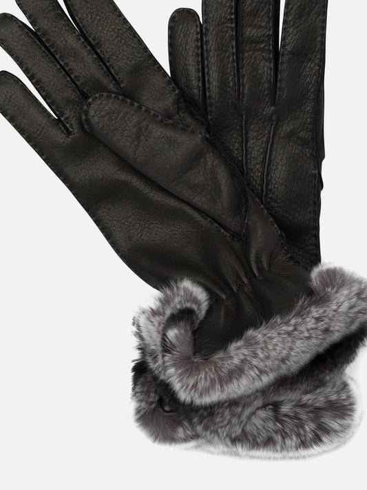 Casual gloves 100% leather  Black - Restelli Women | PDP | VIETTI Online Store | 2
