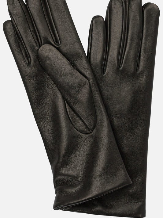 Casual gloves 100% leather - 100% cashmere  Black - Restelli Women | PDP | VIETTI Online Store | 2
