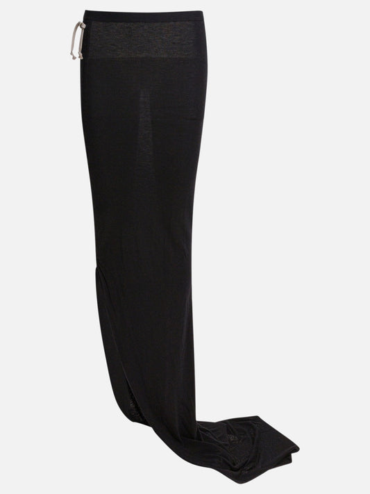 Long skirts Solid colour  Black - Rick Owens Women | PDP | VIETTI Online Store 
