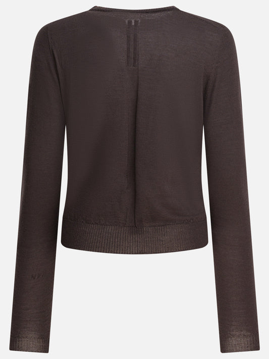 Crewneck sweaters Solid colour  Brown - Rick Owens Women | PDP | VIETTI Online Store | 2
