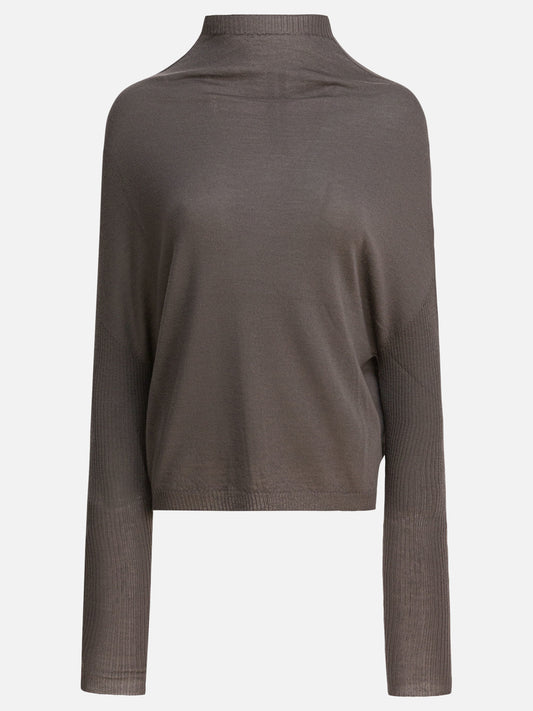 Turtleneck sweaters Solid colour  Grey - Rick Owens Women | PDP | VIETTI Online Store 

