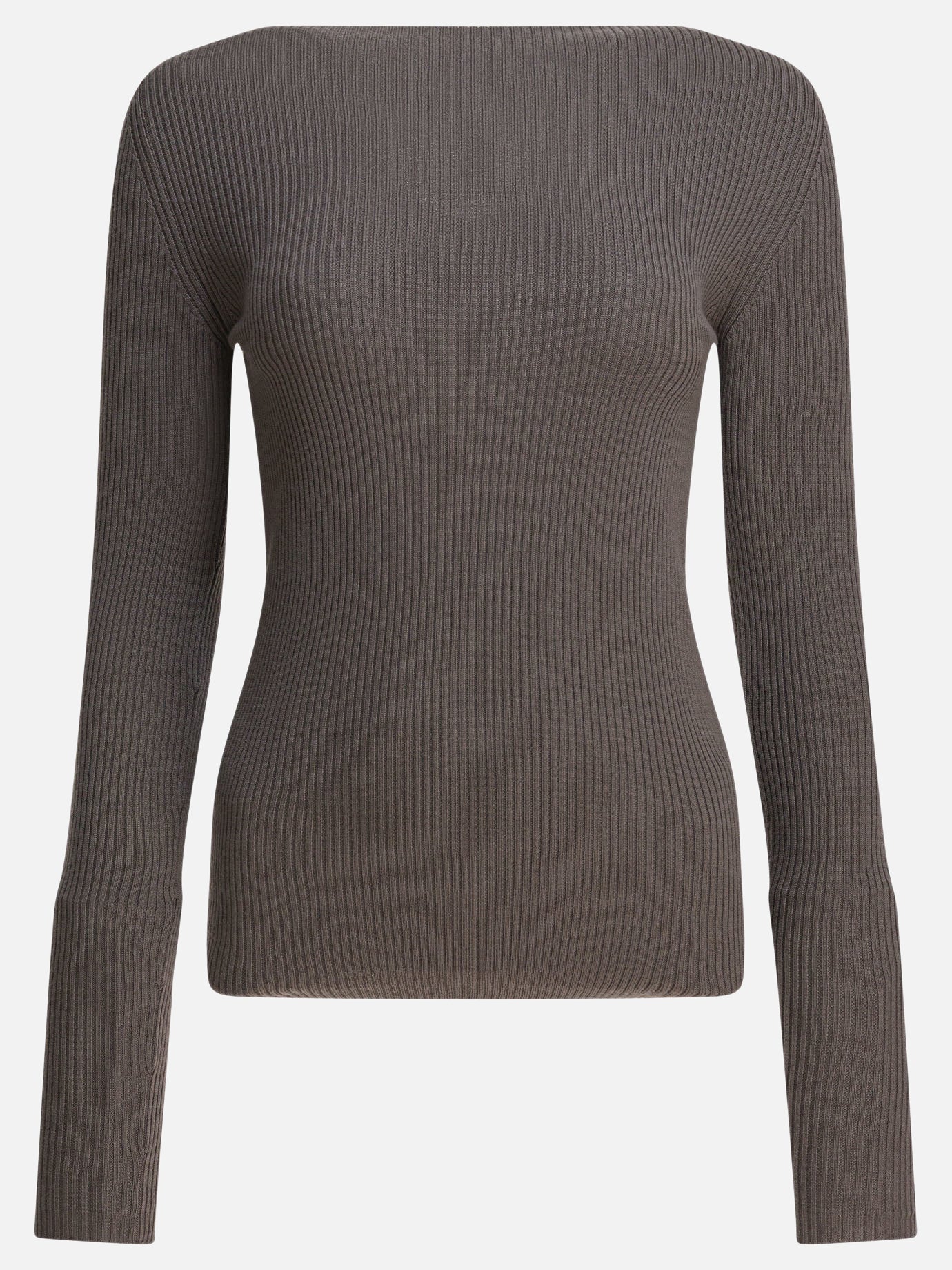 Boat neck sweaters Solid colour  Grey - Rick Owens Women | PDP | VIETTI Online Store | thumbnail