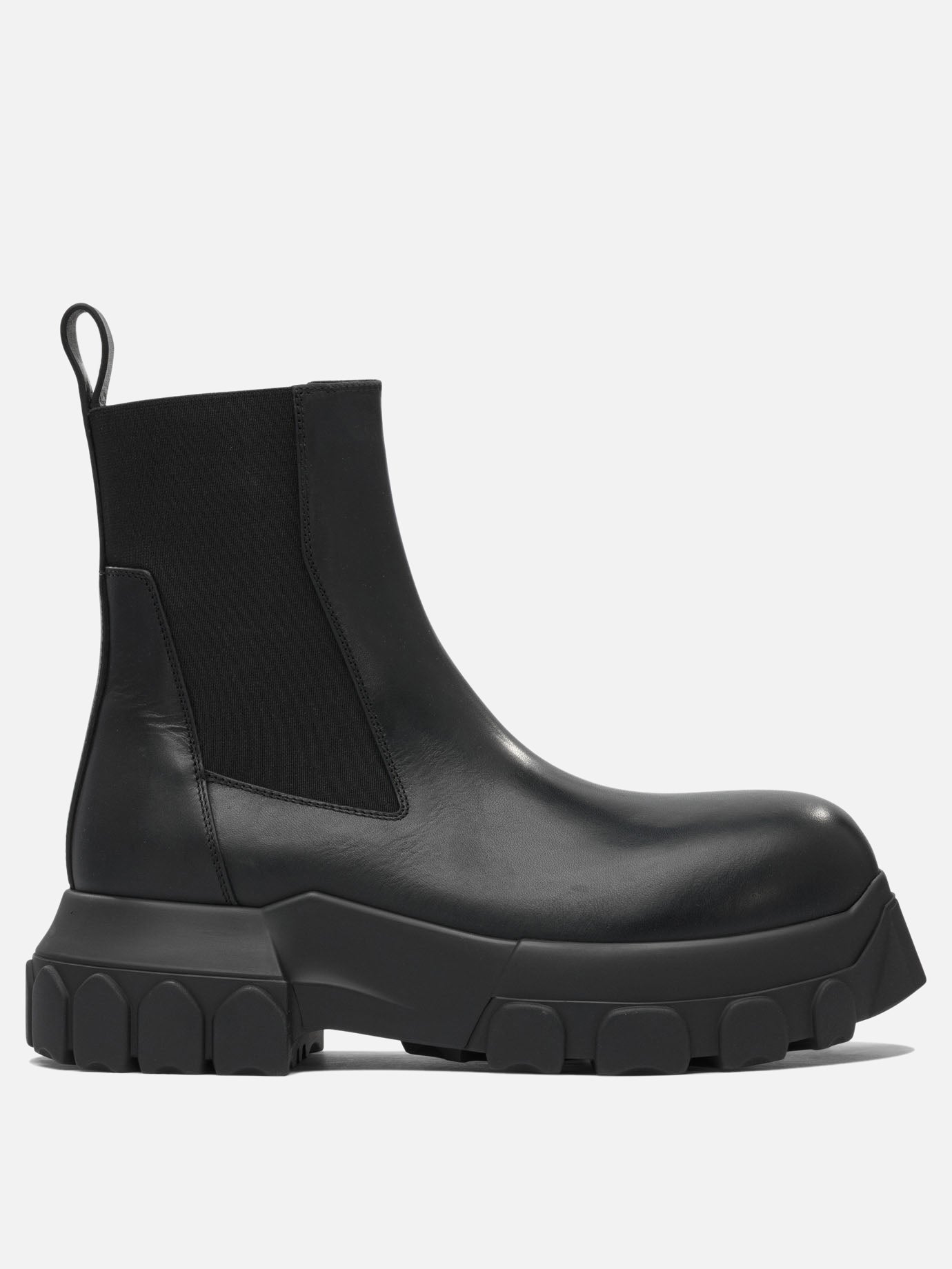 Chelsea boots 100% leather - 100% rubber  Black - Rick Owens Women | PDP | VIETTI Online Store | thumbnail