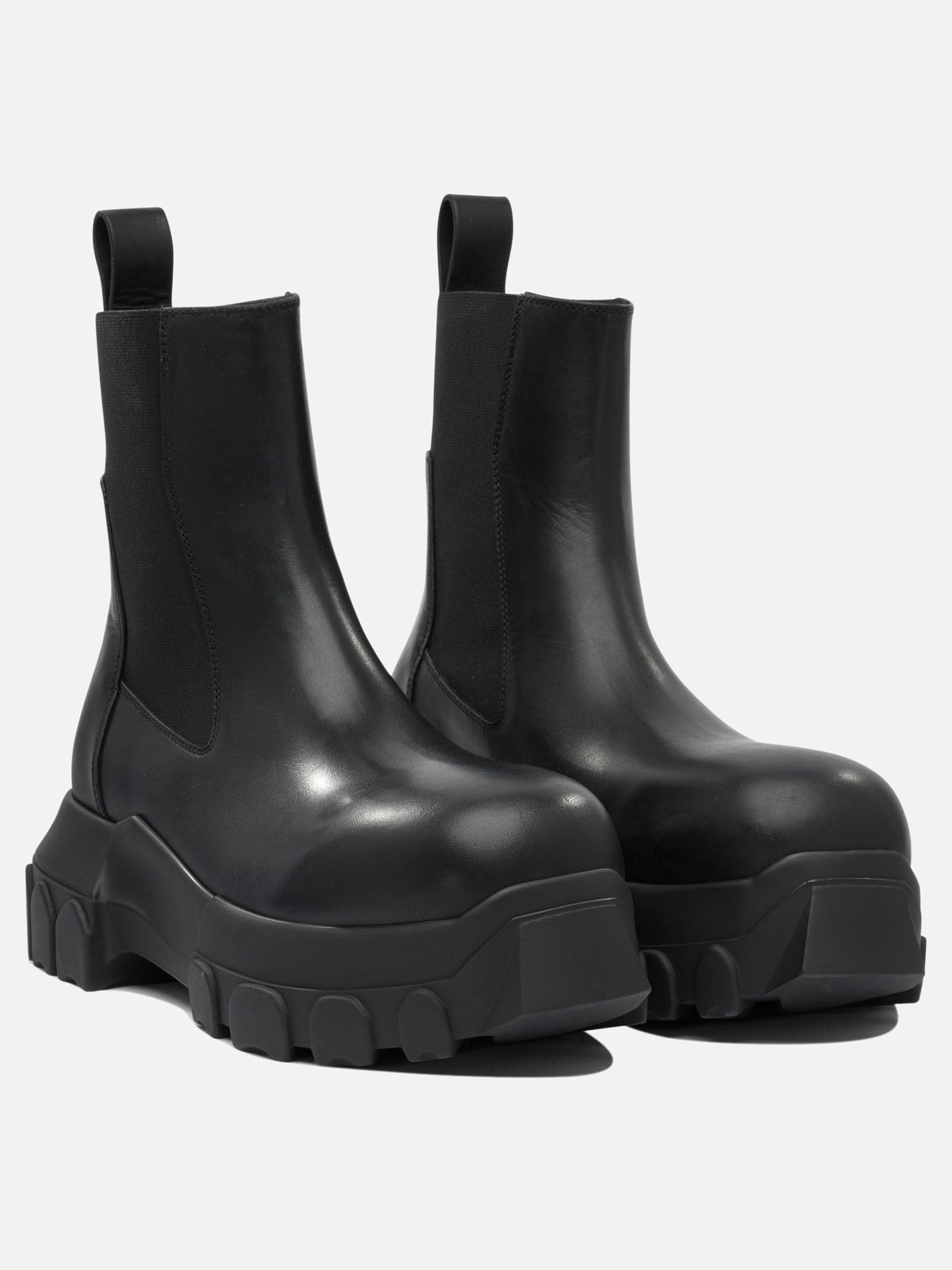 Chelsea boots 100% leather - 100% rubber  Black - Rick Owens Women | PDP | VIETTI Online Store | thumbnail_2