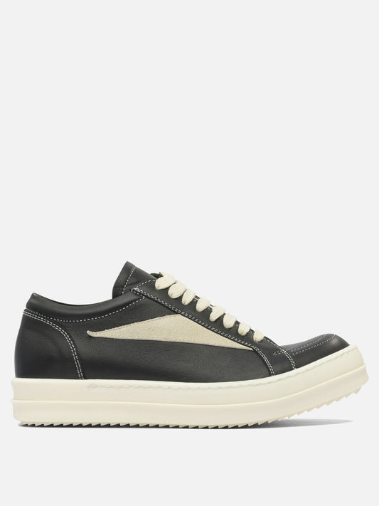 Low top sneakers 100% leather - 100% rubber  Black - Rick Owens Women | PLP | VIETTI Online Store 

