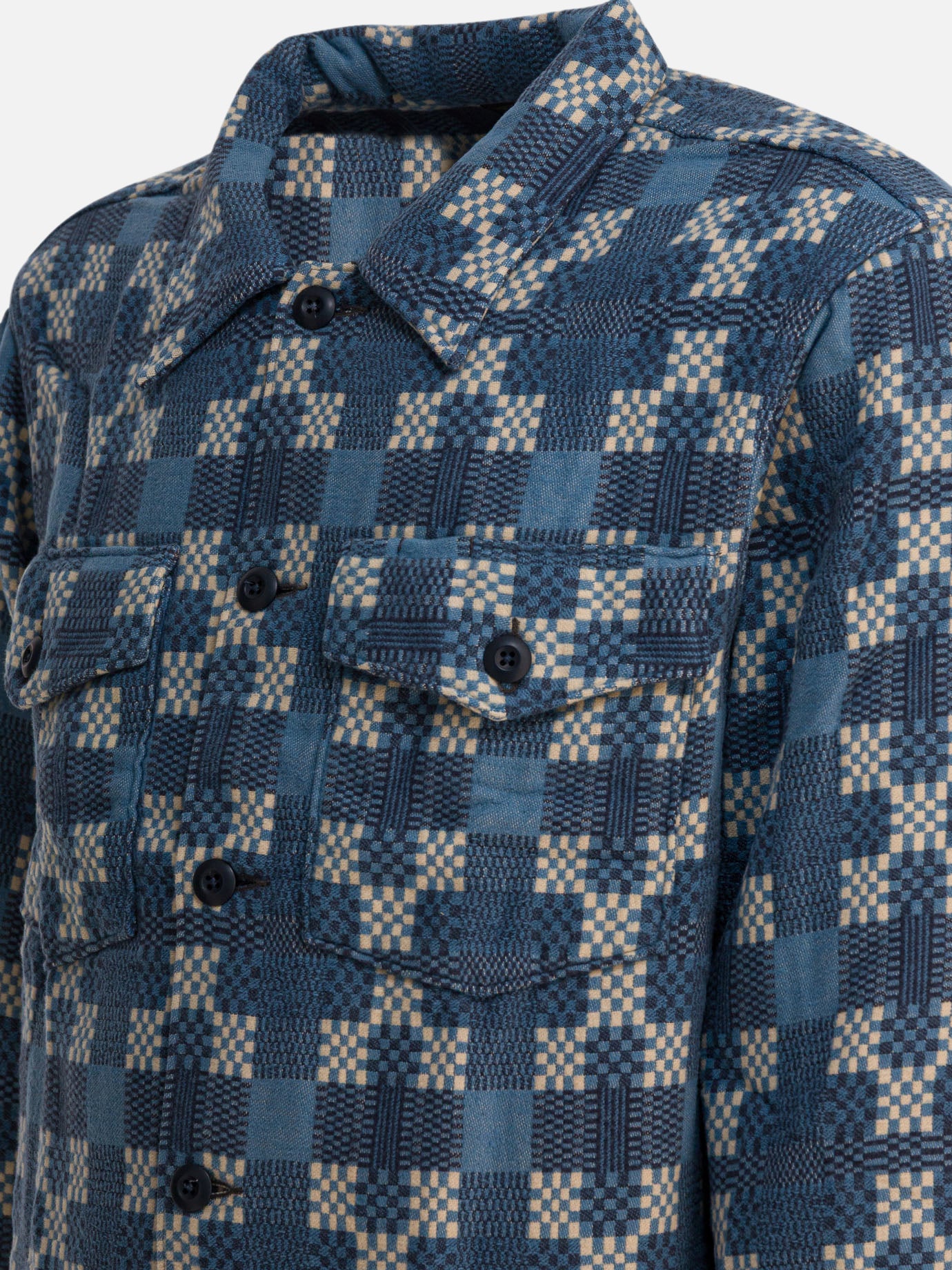 Overshirt jackets Check  Blue - RRL by Ralph Lauren Men | PDP | VIETTI Online Store | thumbnail_4