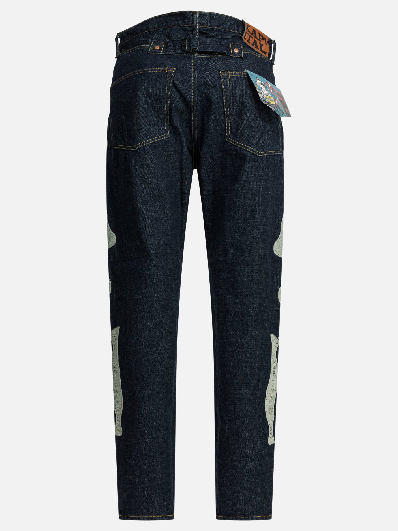 Straight-leg jeans Solid colour  Blue - KAPITAL Men | PDP | VIETTI Online Store | thumbnail_2