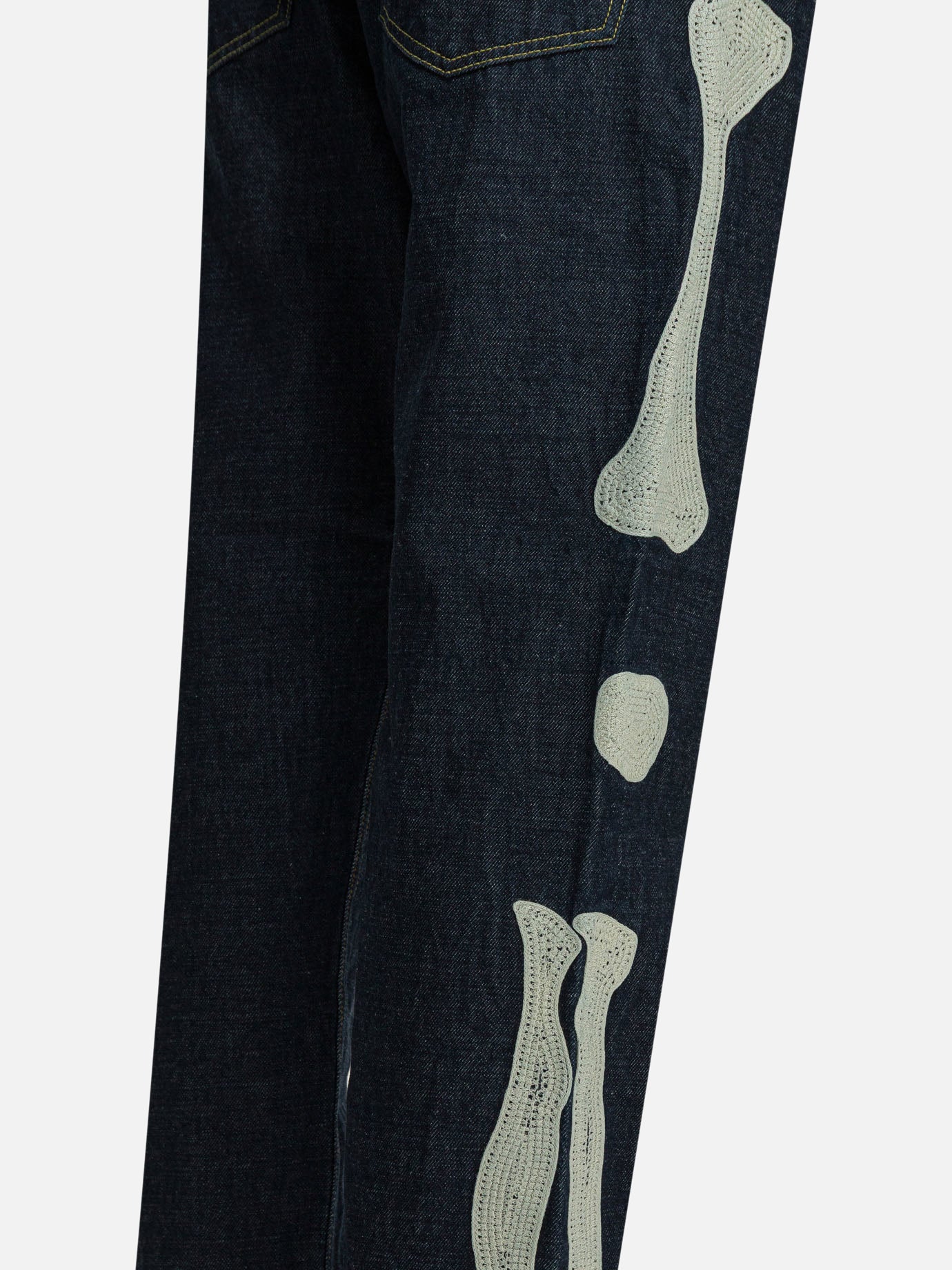 Straight-leg jeans Solid colour  Blue - KAPITAL Men | PDP | VIETTI Online Store | Zoom-Modal_4
