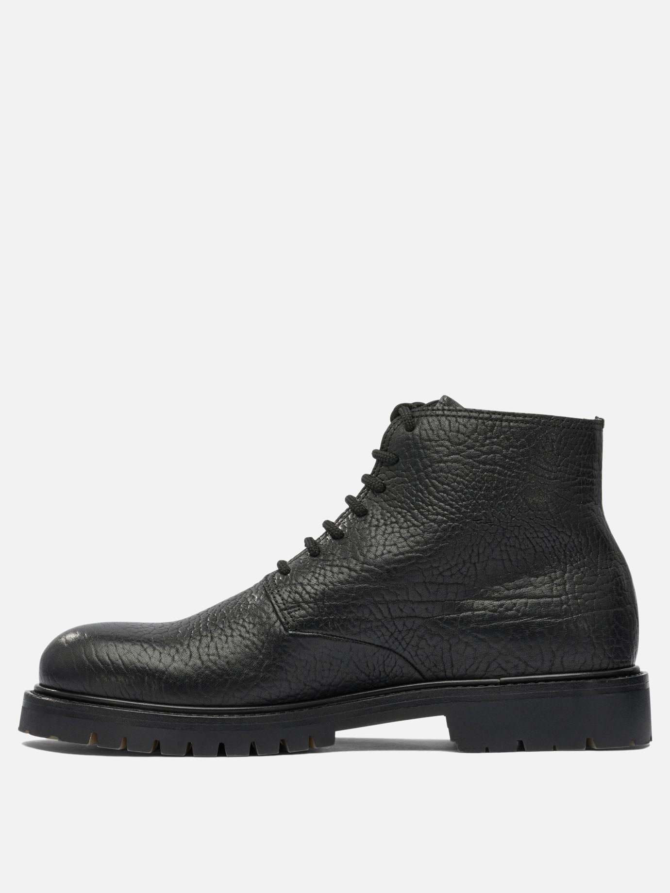 Lace-up boots 100% leather - 100% rubber  Black - Officine Creative Men | PDP | VIETTI Online Store | thumbnail_3