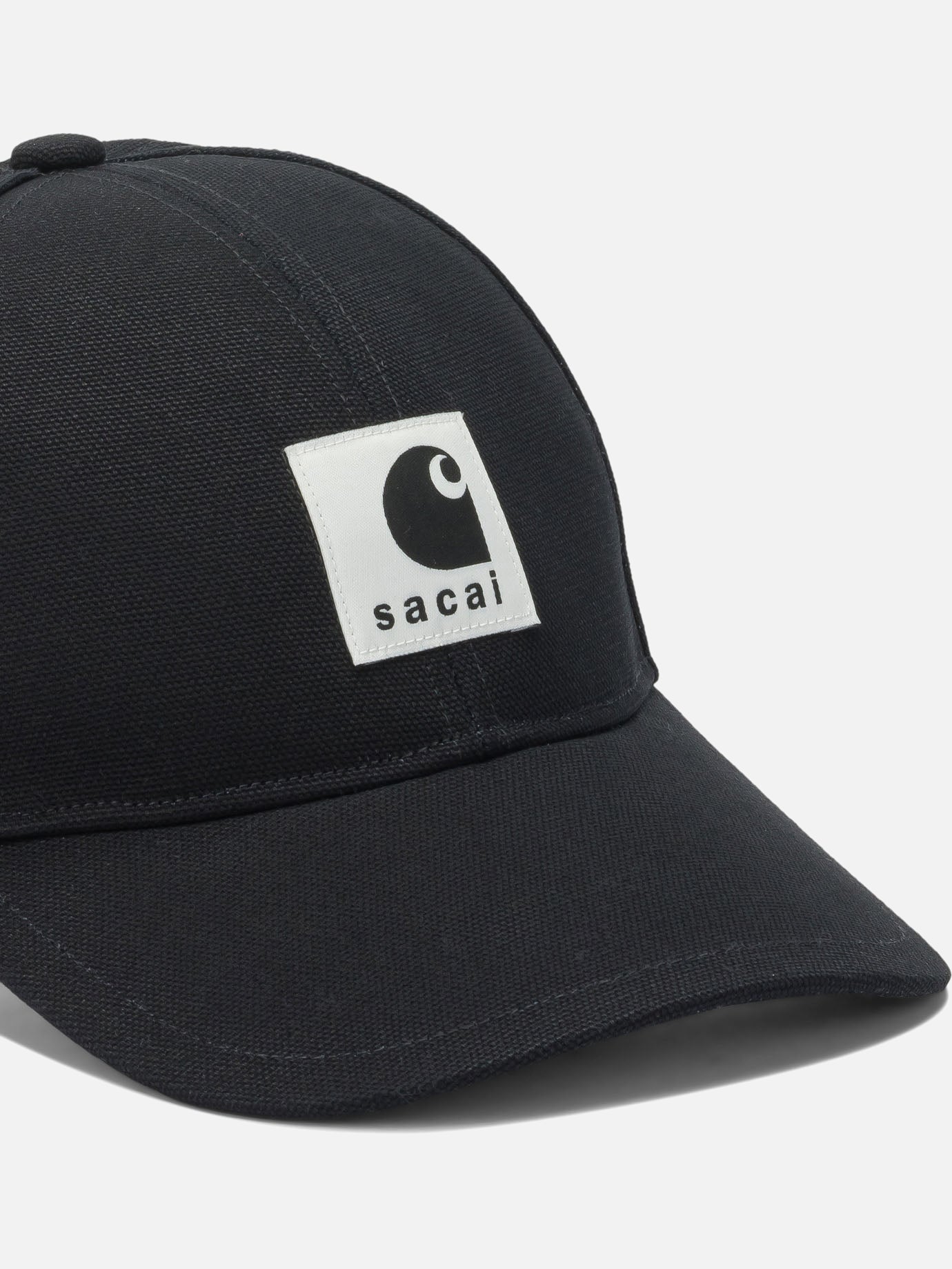 Trucker caps 100% cotton  Black - Sacai Men | PDP | VIETTI Online Store | thumbnail_4