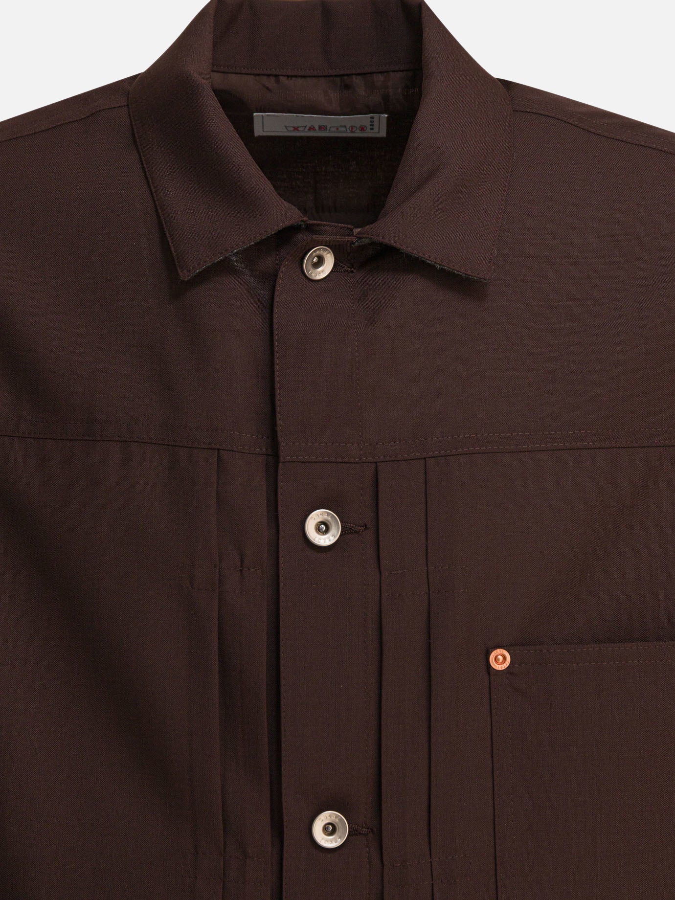 Overshirt jackets Solid colour  Brown - Sacai Men | PDP | VIETTI Online Store | thumbnail_3