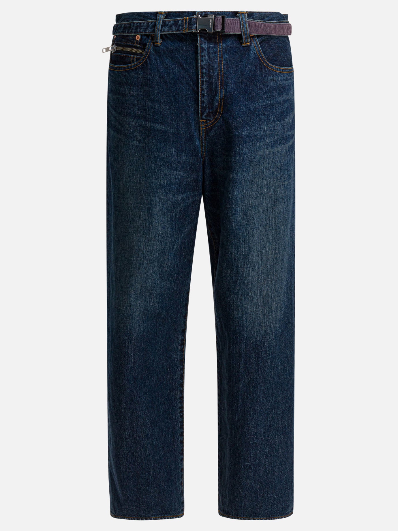 Wide-leg jeans Denim  Blue - Sacai Men | PDP | VIETTI Online Store | thumbnail