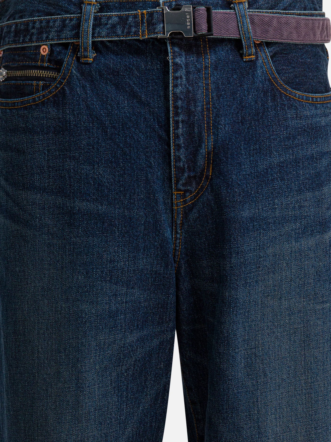 Wide-leg jeans Denim  Blue - Sacai Men | PDP | VIETTI Online Store | thumbnail_3