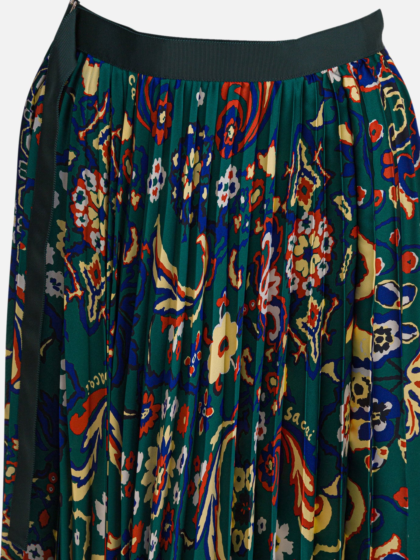 Long skirts Floral  Green - Sacai Women | PDP | VIETTI Online Store | thumbnail_3