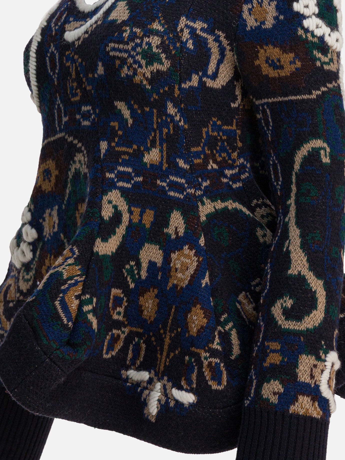 Crewneck sweaters Floral  Blue - Sacai Women | PDP | VIETTI Online Store | thumbnail_4