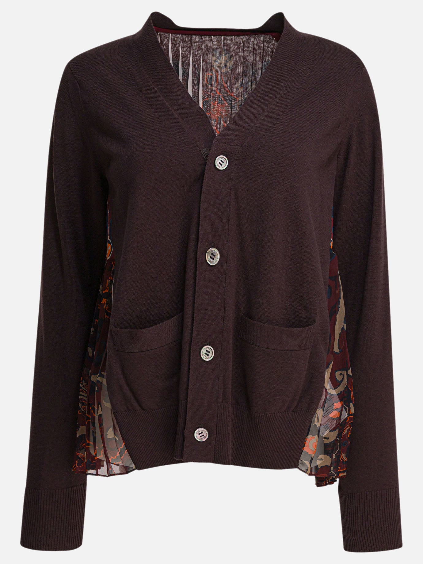 Cardigans Floral  Brown - Sacai Women | PDP | VIETTI Online Store | thumbnail