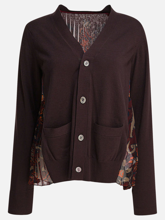 Cardigans Floral  Brown - Sacai Women | PDP | VIETTI Online Store 
