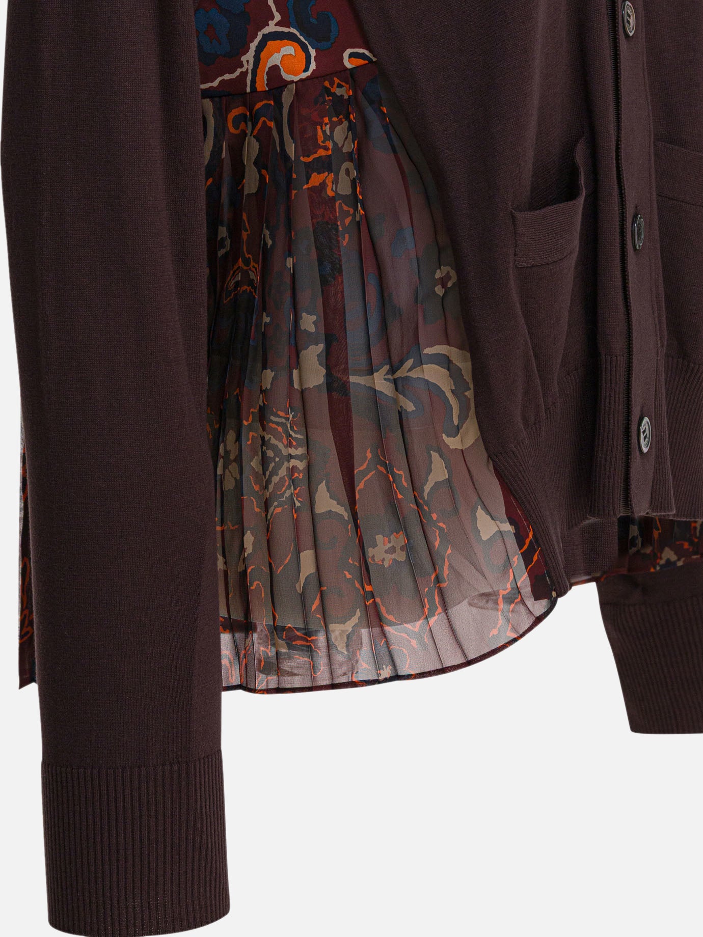 Cardigans Floral  Brown - Sacai Women | PDP | VIETTI Online Store | thumbnail_4