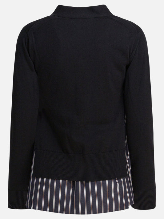 Cardigans Solid colour  Black - Sacai Women | PLP | VIETTI Online Store | 2
