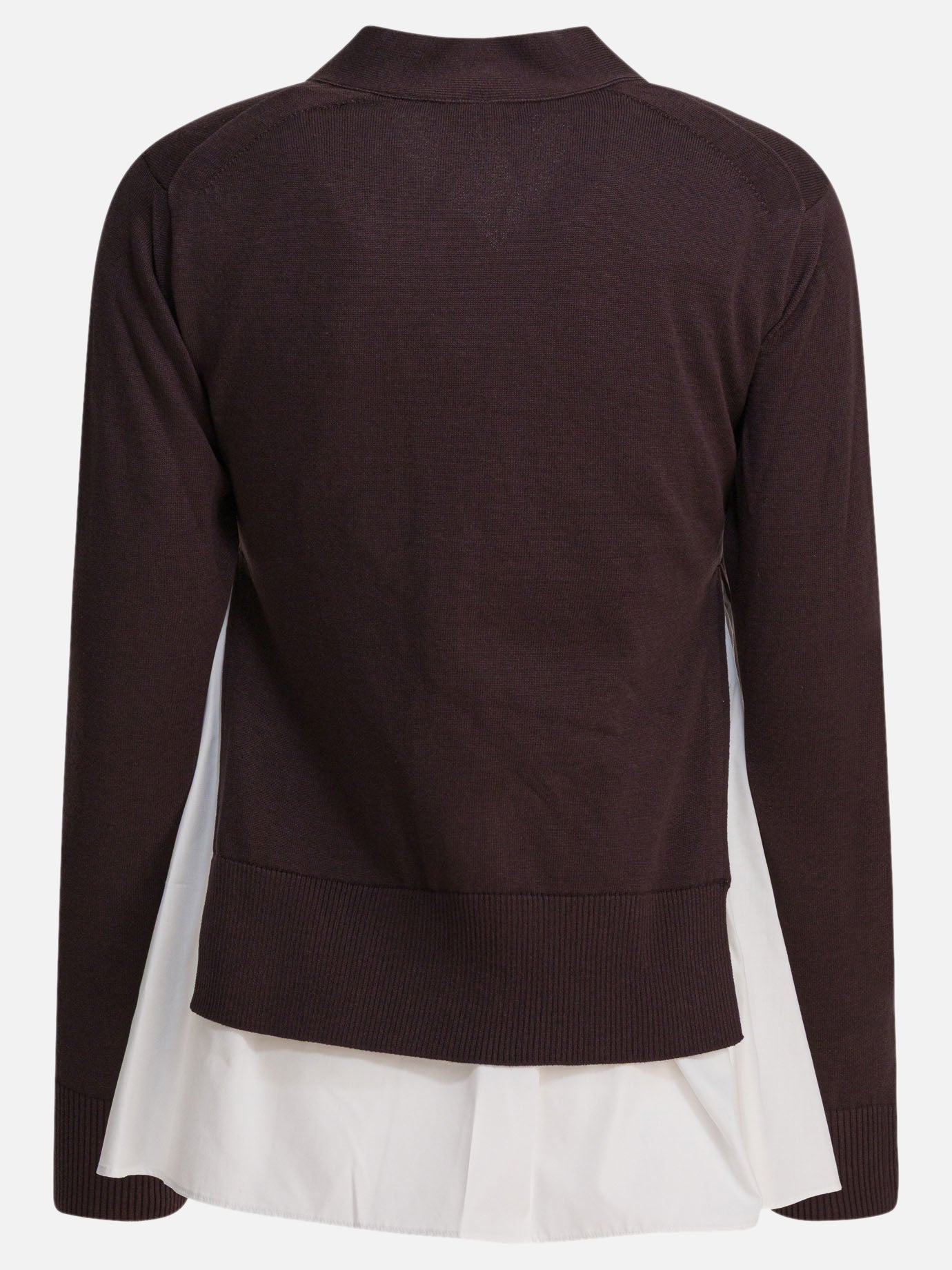 Cardigans Solid colour  Brown - Sacai Women | PDP | VIETTI Online Store | thumbnail_2