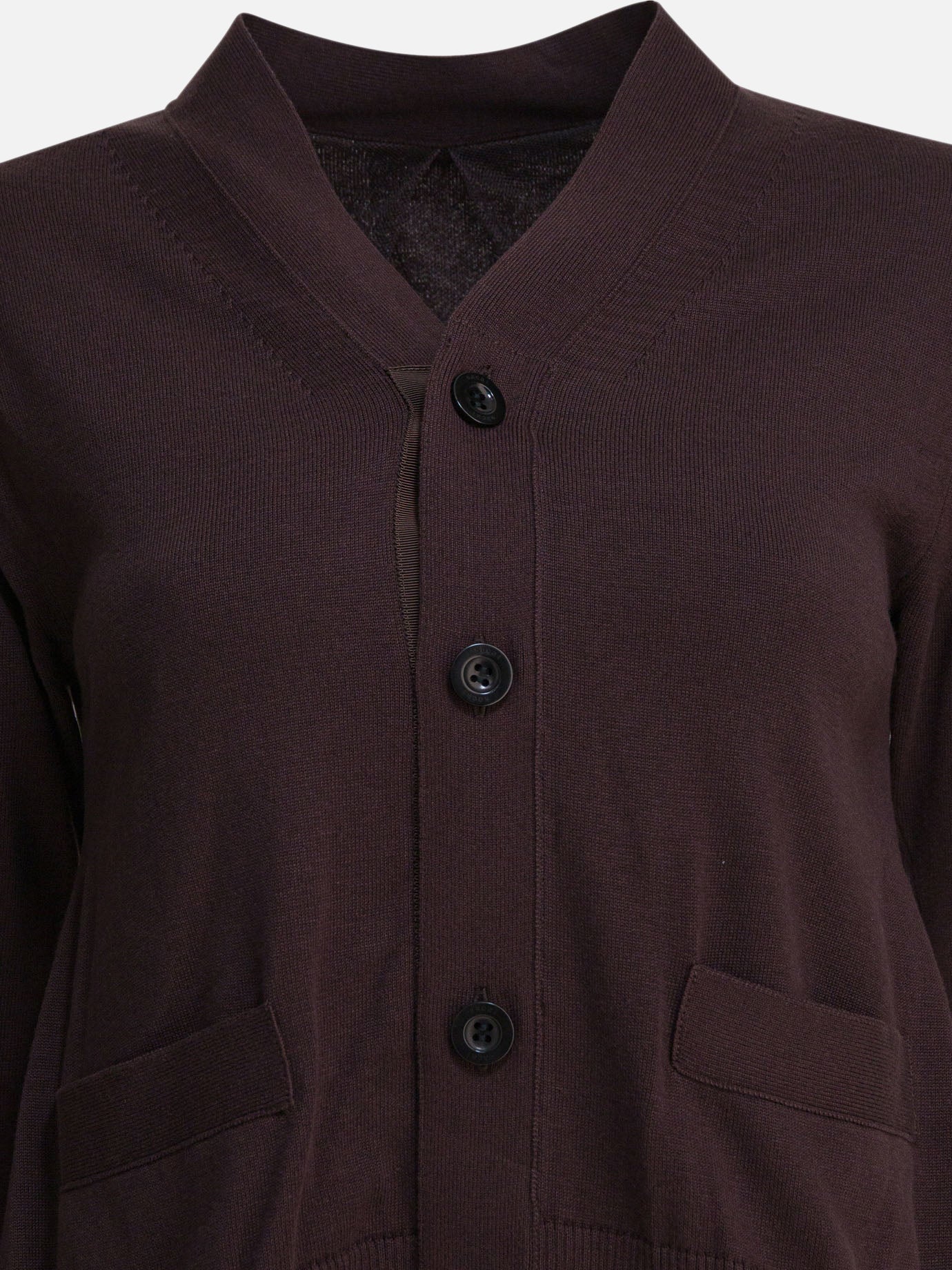 Cardigans Solid colour  Brown - Sacai Women | PDP | VIETTI Online Store | thumbnail_3