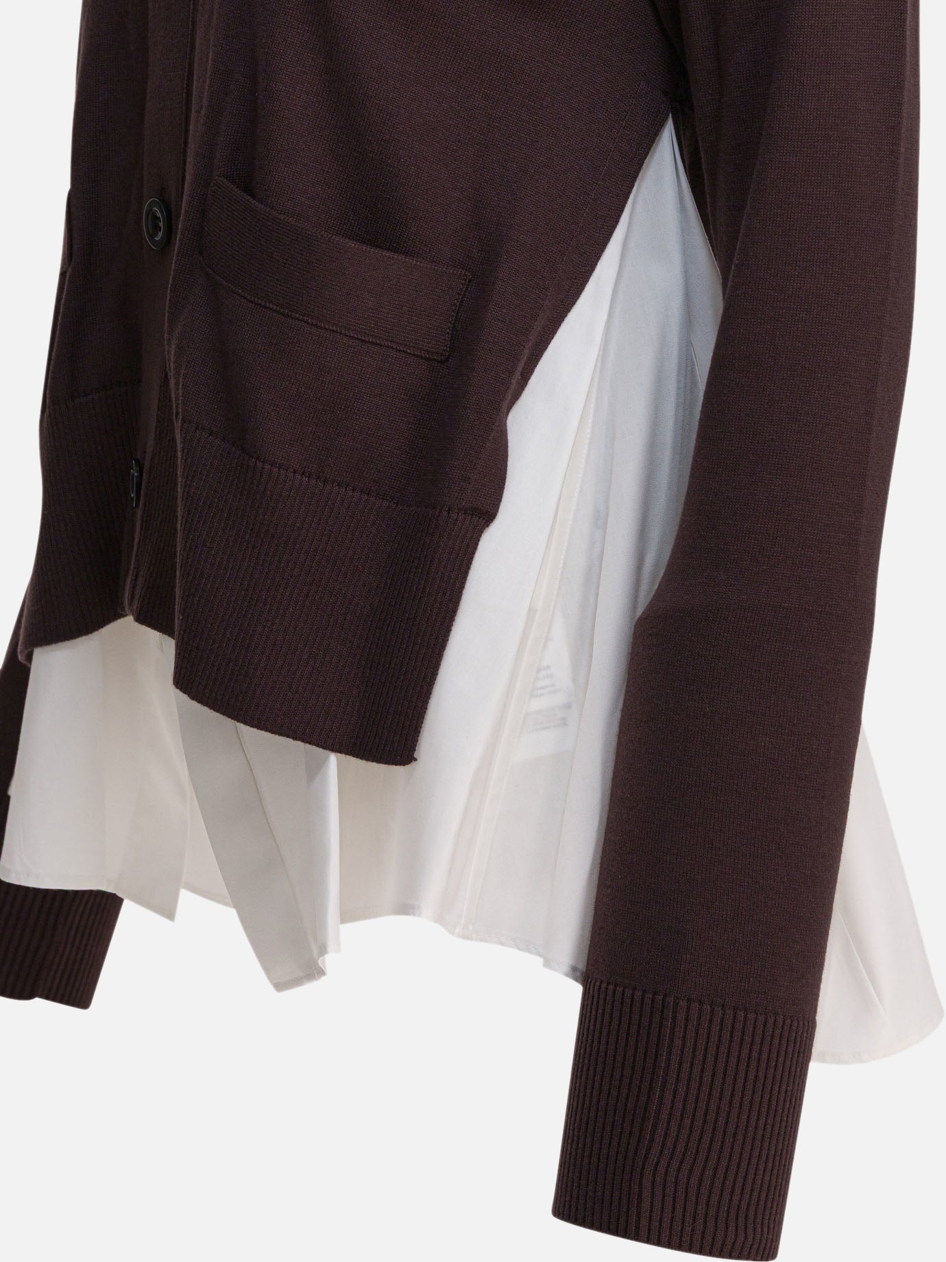 Cardigans Solid colour  Brown - Sacai Women | PDP | VIETTI Online Store | thumbnail_4