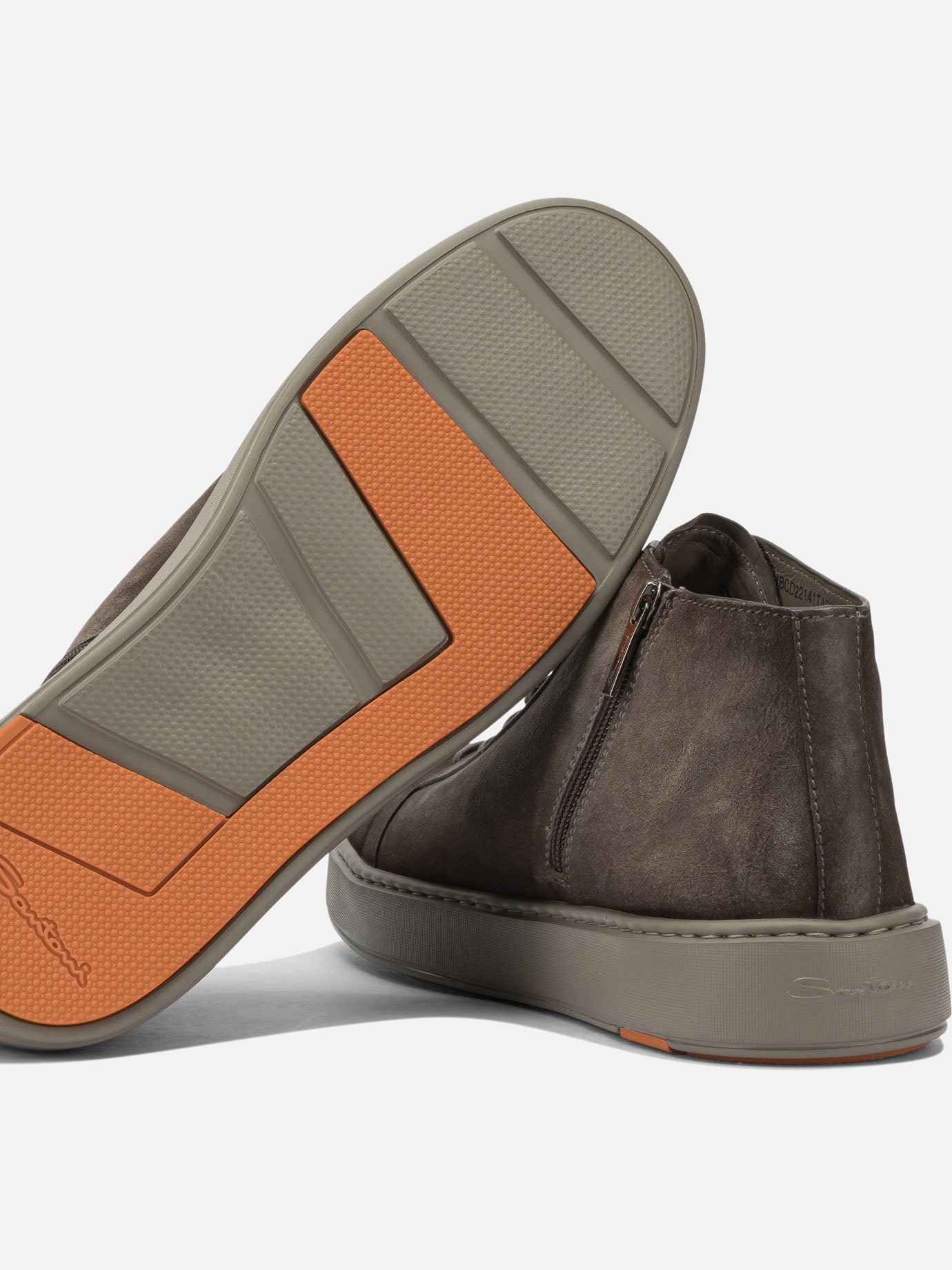 High top sneakers 100% suede - 100% rubber  Beige - Santoni Men | PDP | VIETTI Online Store | thumbnail_5