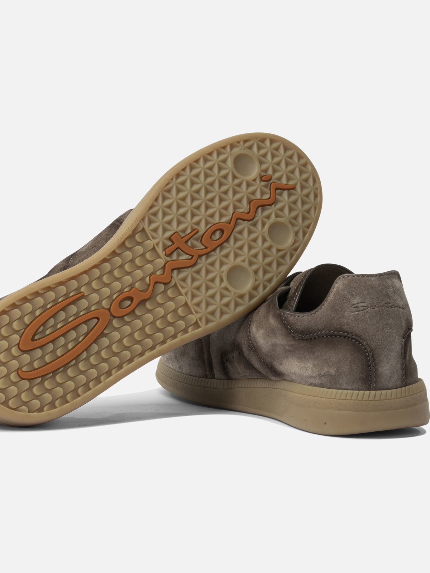 Low top sneakers 100% suede - 100% rubber  Brown - Santoni Men | PDP | VIETTI Online Store | Zoom-Modal_5
