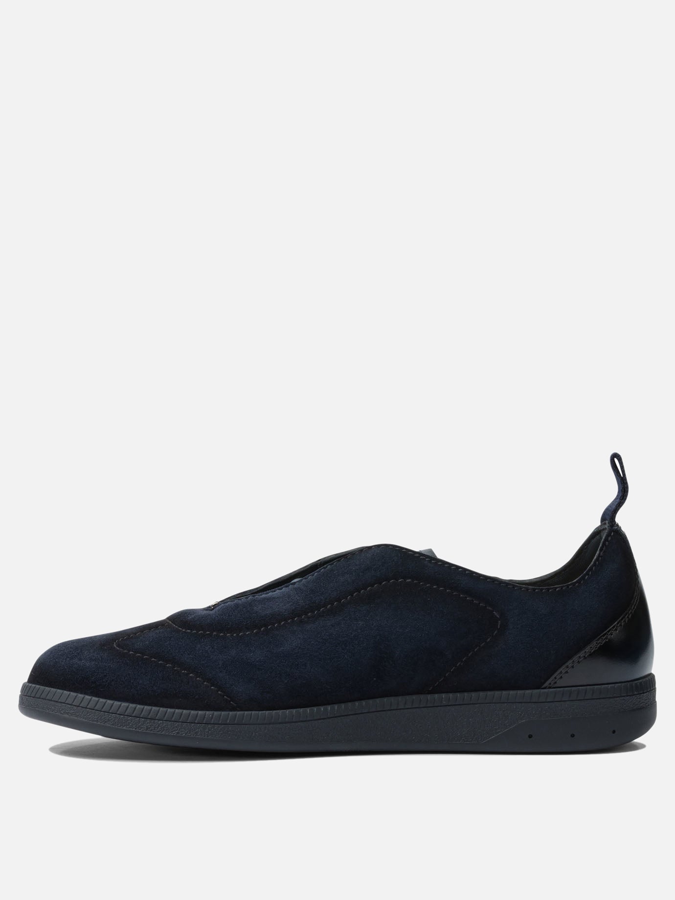 Low top sneakers 100% calf leather - 100% rubber  Blue - Santoni Men | PDP | VIETTI Online Store | thumbnail_3