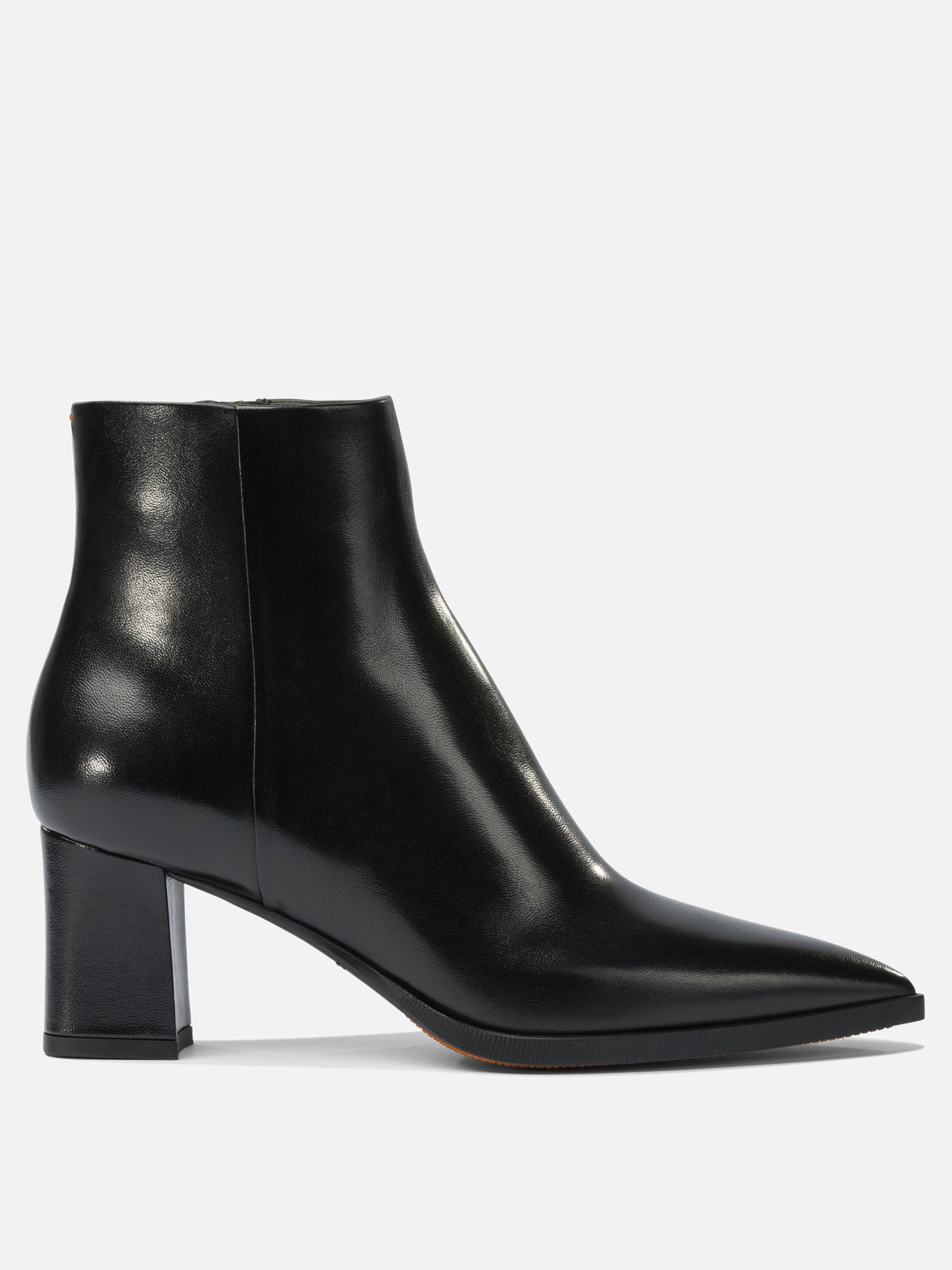 Zipped boots 100% calf leather - 100% calf leather  Black - Santoni Women | PDP | VIETTI Online Store | Zoom-Modal
