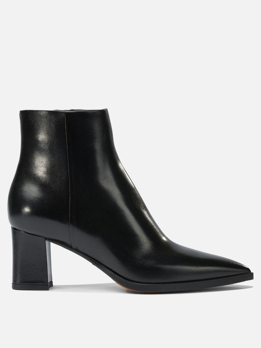 Zipped boots 100% calf leather - 100% calf leather  Black - Santoni Women | PLP | VIETTI Online Store 
