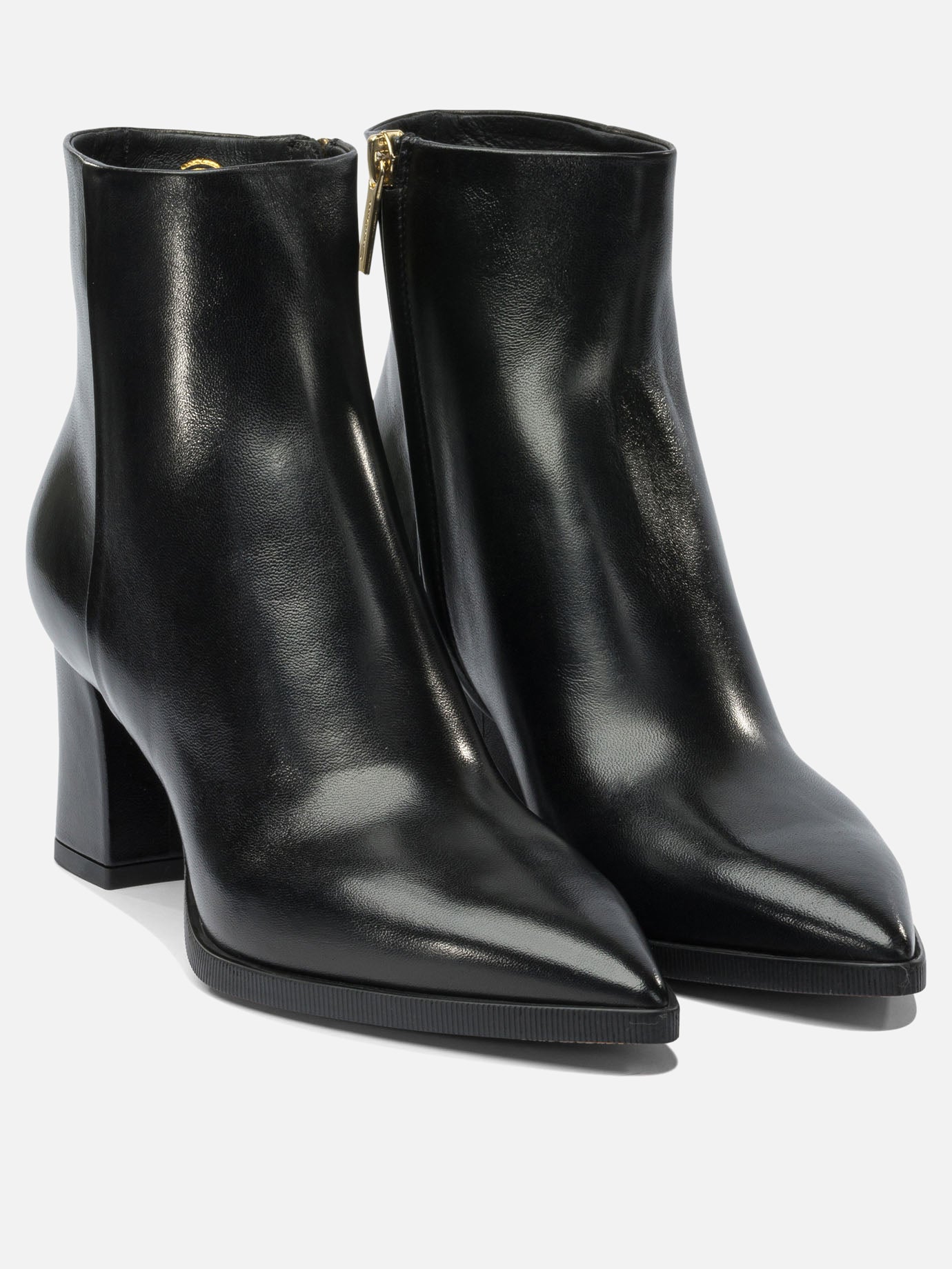 Zipped boots 100% calf leather - 100% calf leather  Black - Santoni Women | PDP | VIETTI Online Store | Zoom-Modal_2
