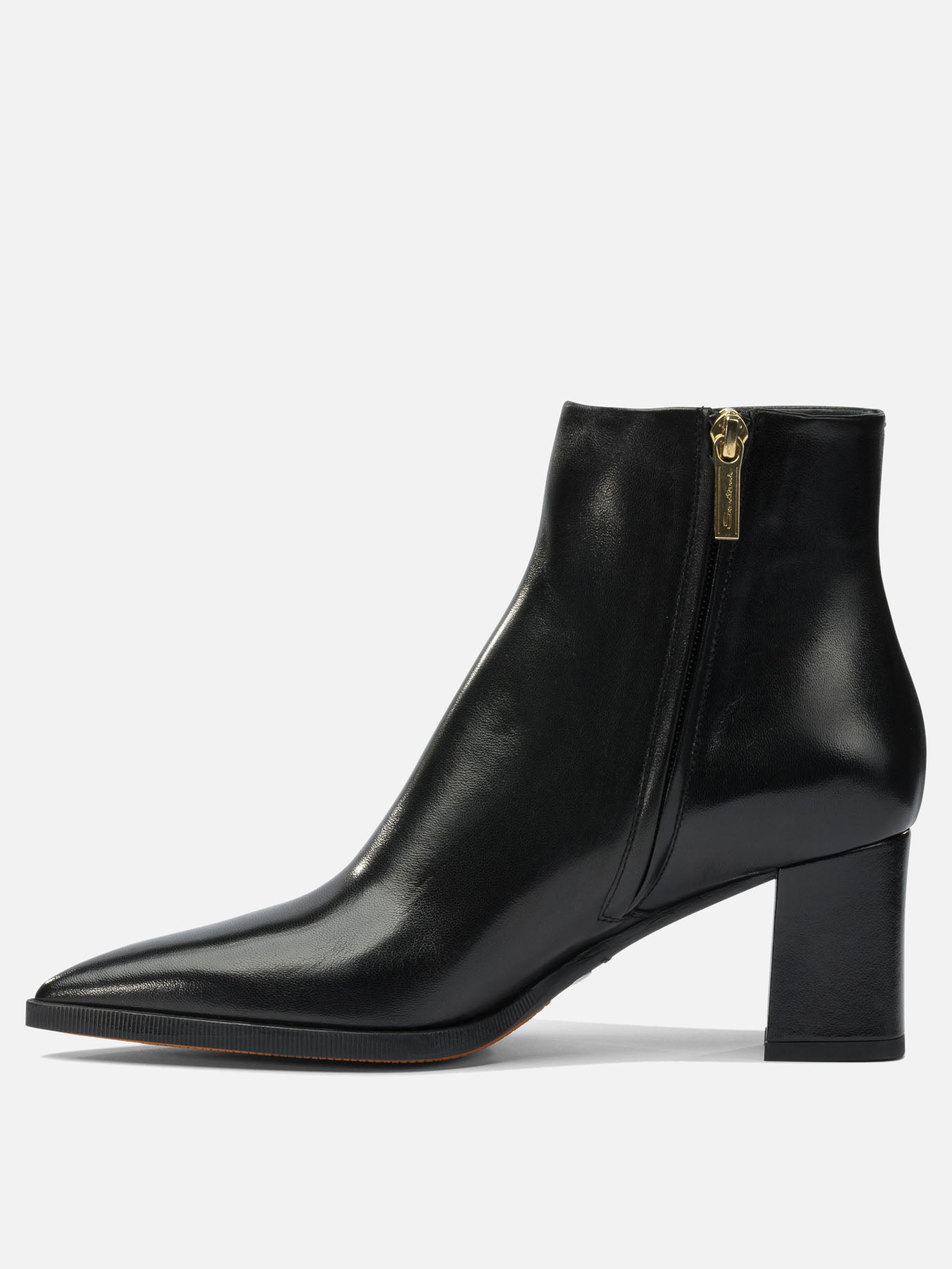 Zipped boots 100% calf leather - 100% calf leather  Black - Santoni Women | PDP | VIETTI Online Store | thumbnail_3