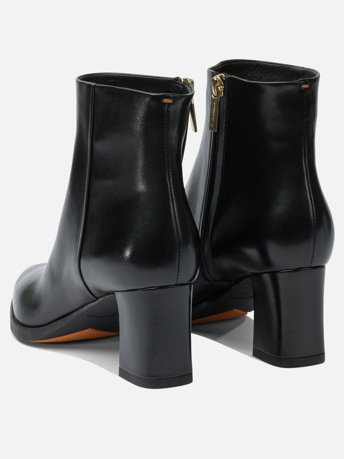 Zipped boots 100% calf leather - 100% calf leather  Black - Santoni Women | PDP | VIETTI Online Store | thumbnail_4