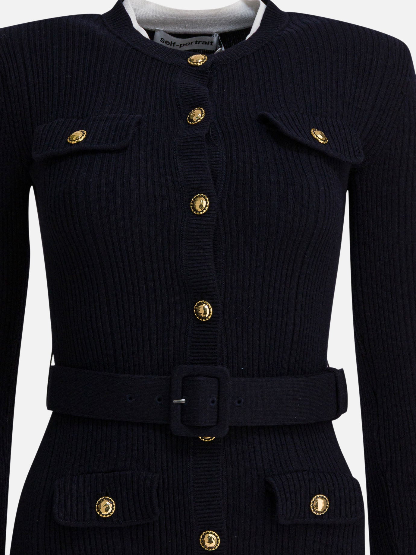 Midi dresses Solid colour  Blue - Self-portrait Women | PDP | VIETTI Online Store | thumbnail_3