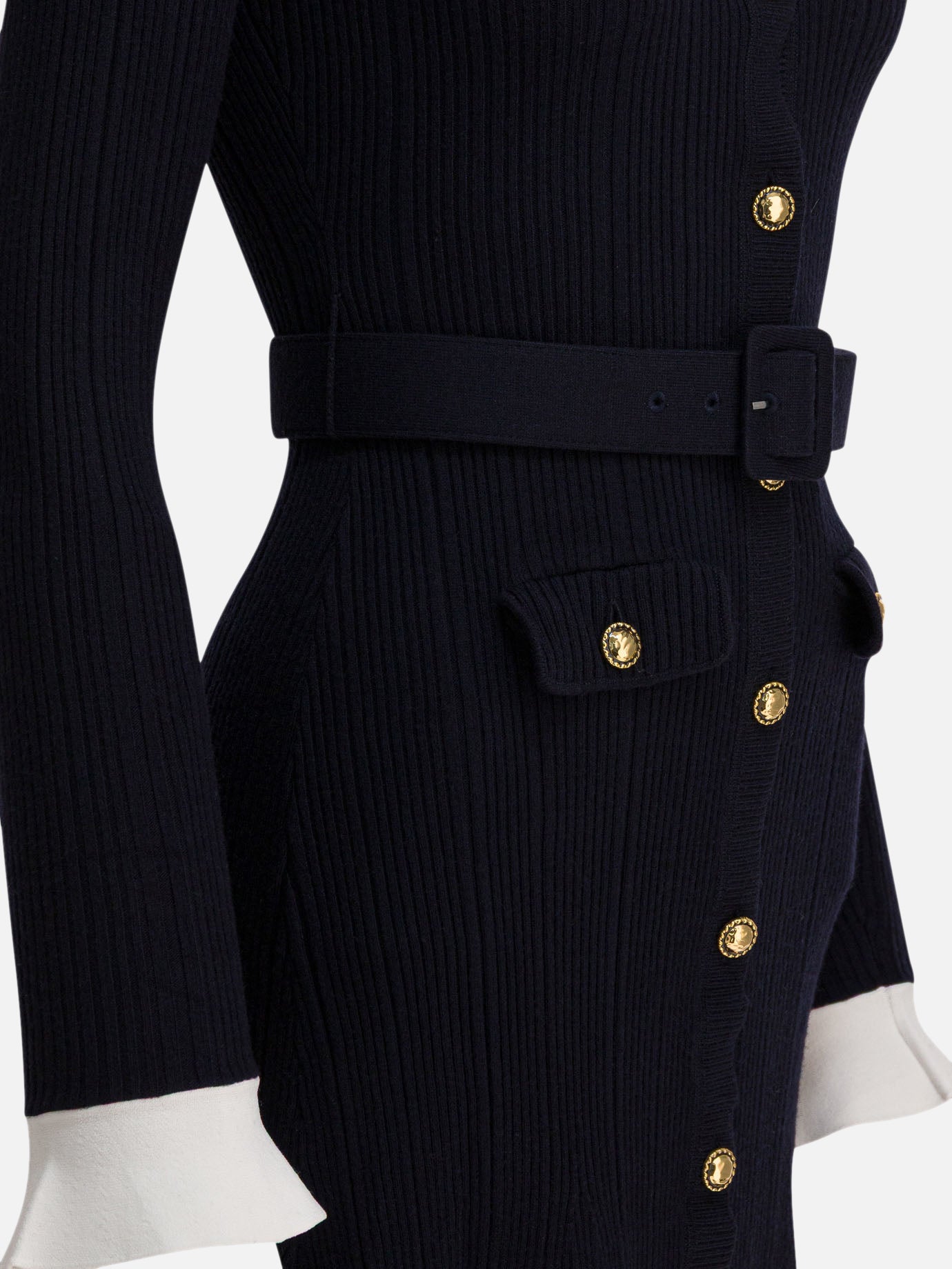 Midi dresses Solid colour  Blue - Self-portrait Women | PDP | VIETTI Online Store | thumbnail_4