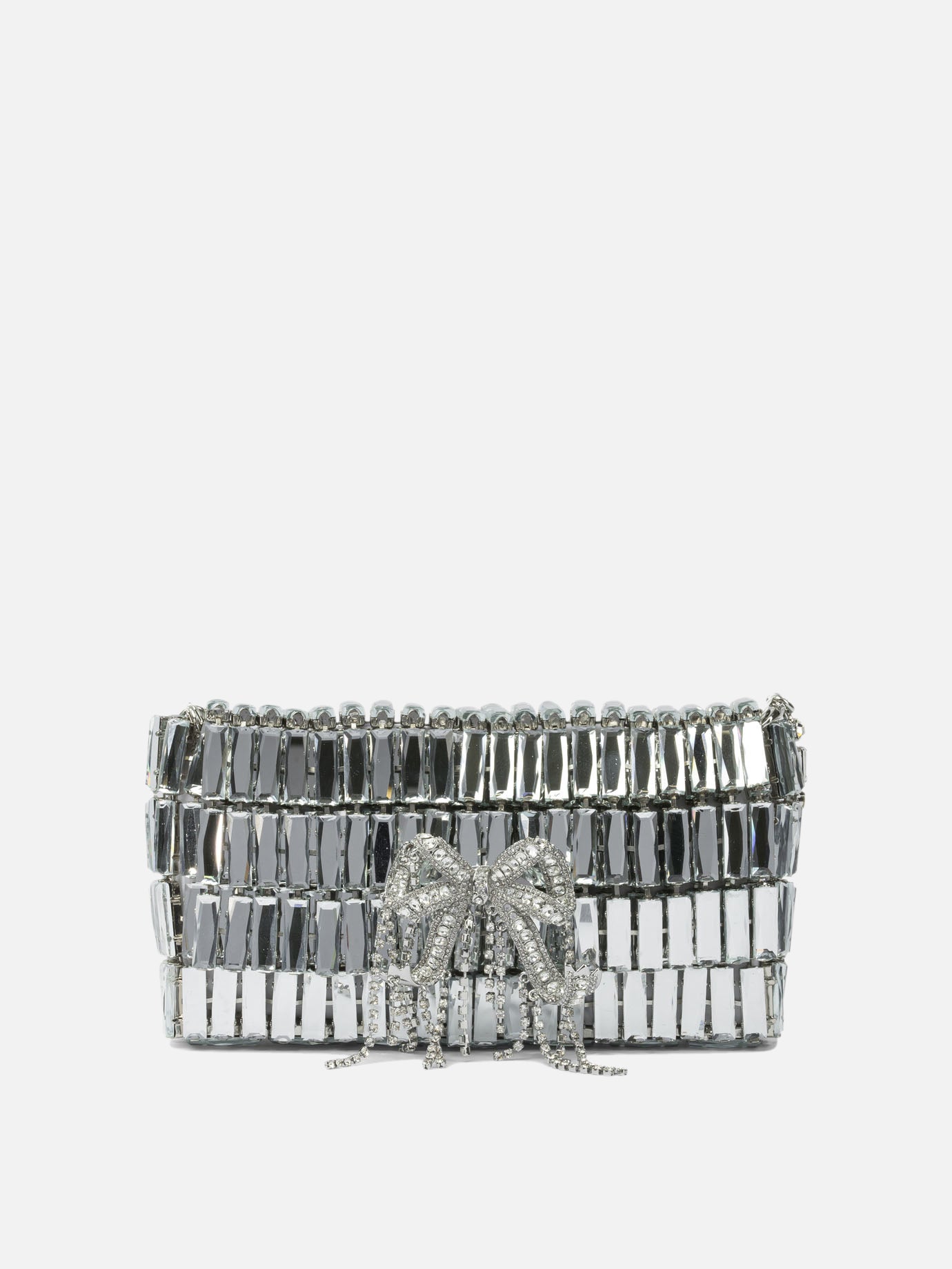Mini bags 17x3x10 cm  Silver - Self-portrait Women | PDP | VIETTI Online Store | thumbnail